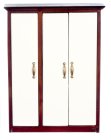 (image for) Modern Bedroom Wardrobe - White & Mahogany