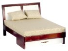 (image for) Modern Dollhouse Bed - Mahogany