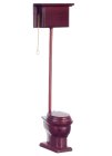 (image for) Old Fashioned High Flush Toilet - Mahogany