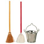 (image for) Broom Mop & Bucket Set - Red