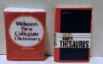 (image for) Websters Dictionary & Roget's Thesaurus Set