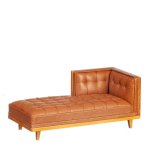 (image for) Mid Century Brown Chaise