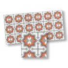 (image for) Orange & Gray Mosaic Floor Tile