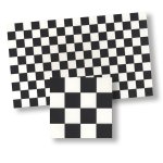 (image for) 1/2in Scale Tile Faux Black and White Squares