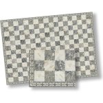 (image for) Grey & White Faux Marble Tile Sheets w/ Border