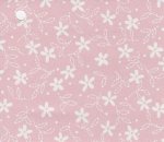 (image for) PP Wallpaper White Flowers On Pink 3pc