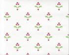 (image for) PP Wallpaper Red & Green Pattern on White 3pc