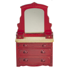 (image for) Victorian Dresser w/ Mirror - Mahogany