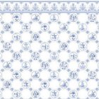 (image for) Wallpaper Dutch Tile Blue on White 3pc