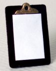 (image for) Brown Clipboard w/ Paper