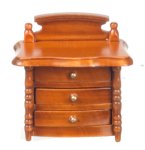 (image for) Walnut 3 Drawer Nightstand