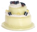 (image for) 2 Layer White Cake w/ Chocolate Cookies 2pc