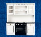 (image for) Kitchen Stove Counter Top & Cabinets Unit - White