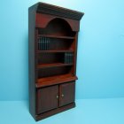 (image for) Bookcase w/ Books - Mahogany