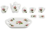 (image for) Pink Rose Tea / Coffee Set 8pc