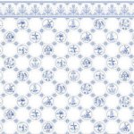 (image for) 1/2in Scale Dutch Tile Blue on White 3pc