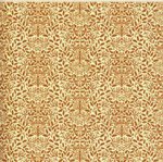 (image for) 1/2in Scale Wallpaper Acorns on Cream 3pc