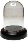 (image for) Glass Dome Display on Wood Base Large