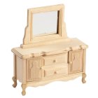 (image for) Chest Dresser w/ Mirror - Unfinished