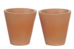 (image for) Large Resin Flower Pots 2pc