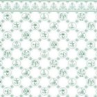 (image for) 1/2in Scale Wallpaper Dutch Tile, Green on White 3pc