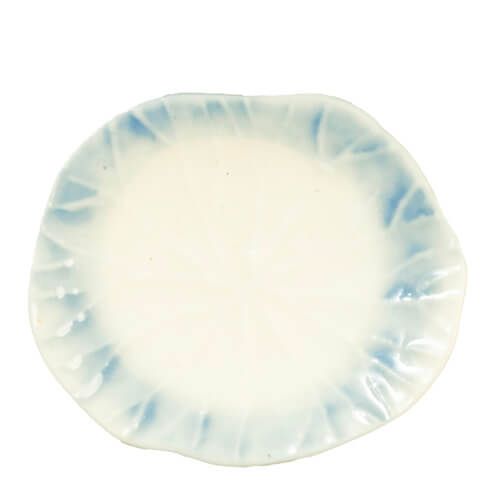 (image for) Ceramic Plate with Blue Trim