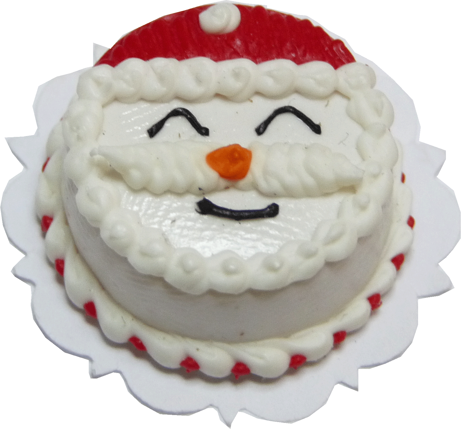 Jolly Christmas Cake - Dollhouse Miniature