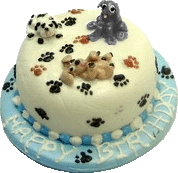 (image for) Playful Puppy Birthday Cake