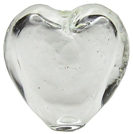 (image for) Clear Heart Shaped Glass Vase