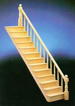 Dollhouse Miniature Left Curved Staircase by Handley House orders