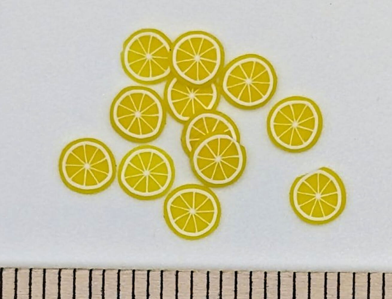 Lemon Slices 12pc  Mary's Dollhouse Miniature Accessories