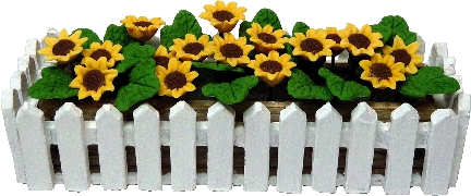 (image for) Sunflowers in Picket Fence