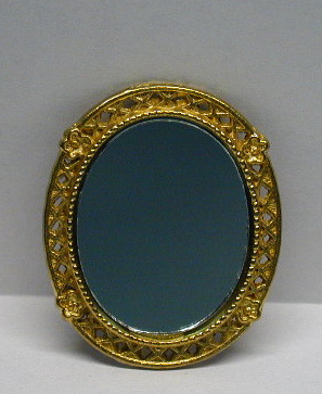 (image for) Oval Victorian Gold Mirror