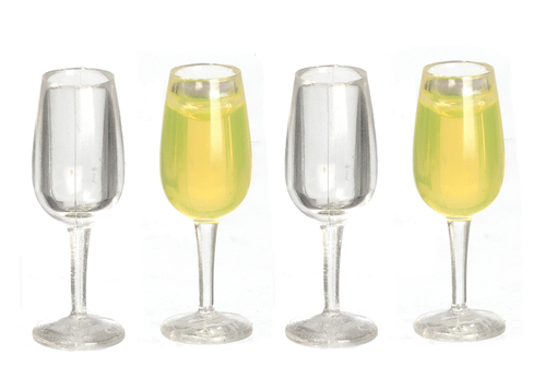 (image for) Champagne Glasses 2 Filled & 2 Empty