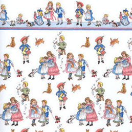 (image for) Wallpaper Children on White 3pc