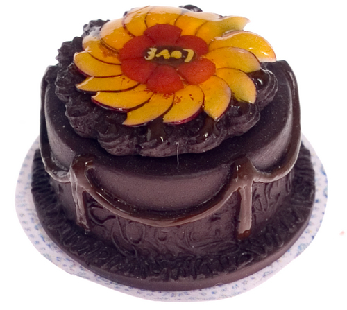 (image for) Chocolate Love Flower Cake 2pc