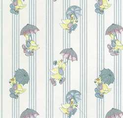 (image for) Wallpaper Raining Ducks White 3pc