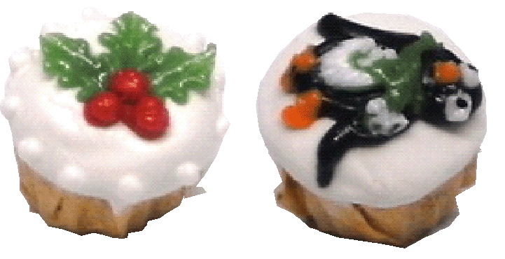 (image for) Christmas Cupcakes Penguin & Holly